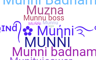 उपनाम - Munni