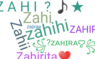 उपनाम - Zahira