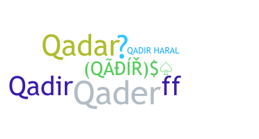 उपनाम - Qadir