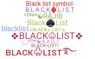 उपनाम - blacklist
