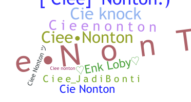 उपनाम - Cieenonton