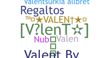 उपनाम - Valent