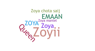 उपनाम - Zoyaa