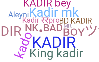 उपनाम - Kadir
