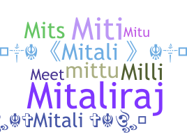 उपनाम - Mitali