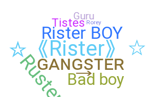 उपनाम - Rister