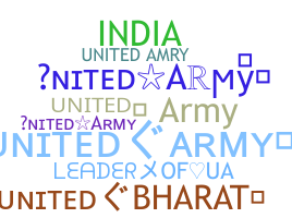 उपनाम - UNITEDARMY