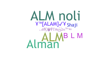 उपनाम - alm
