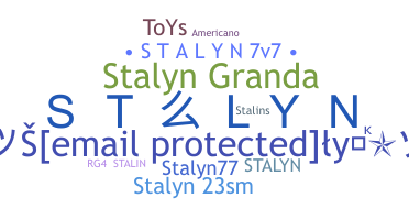 उपनाम - Stalyn
