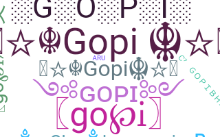 उपनाम - gopi