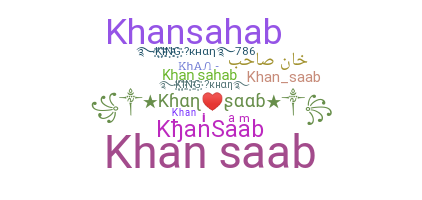 उपनाम - KhanSaab