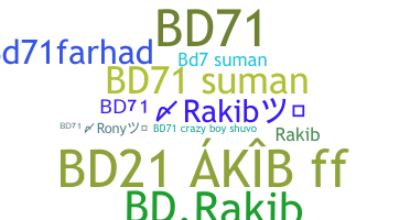 उपनाम - BD71rakib