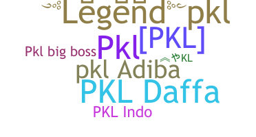 उपनाम - PKL
