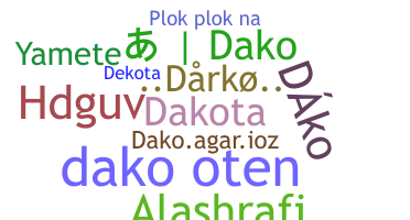उपनाम - Dako