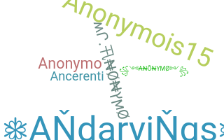 उपनाम - anonymo