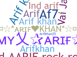 उपनाम - arifkhan