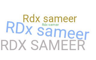 उपनाम - RDXsameer