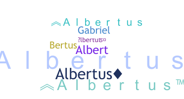 उपनाम - Albertus