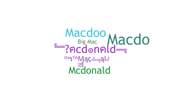 उपनाम - Macdonald