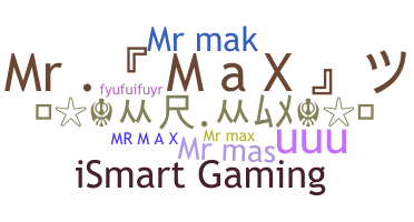 उपनाम - Mrmax