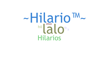 उपनाम - Hilario