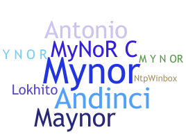 उपनाम - Mynor
