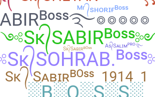 उपनाम - SK.SABIR.BOSS