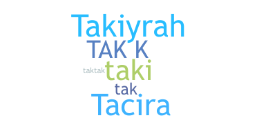 उपनाम - Takira