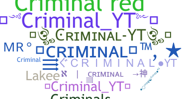 उपनाम - CriminalYT