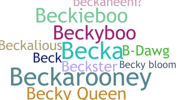 उपनाम - Becky