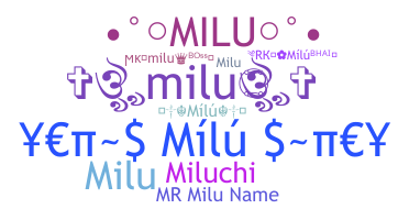 उपनाम - milu