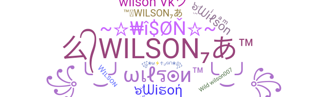 उपनाम - Wilson