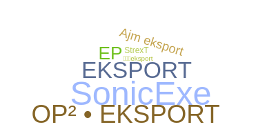 उपनाम - Eksport