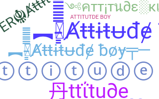 उपनाम - Attitudeboy