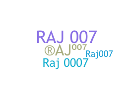 उपनाम - RAJ007