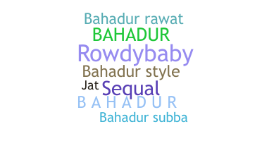 उपनाम - Bahadur
