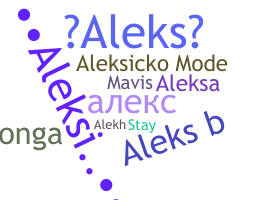 उपनाम - Aleks