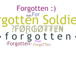 उपनाम - Forgotten