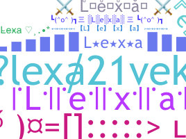 उपनाम - lexa21vek