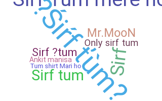 उपनाम - sirftum