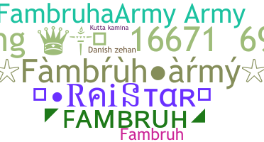 उपनाम - Fambruharmy