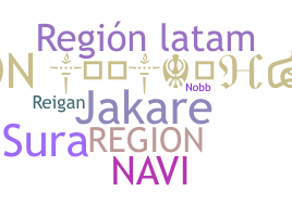 उपनाम - Region
