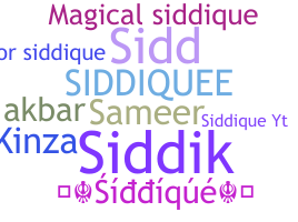 उपनाम - Siddique