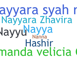 उपनाम - nayyara