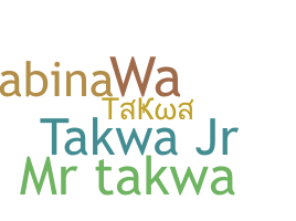 उपनाम - Takwa
