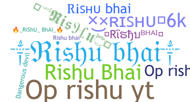 उपनाम - Rishubhai