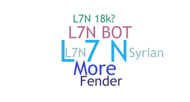 उपनाम - L7N