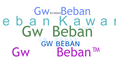 उपनाम - Gwbeban