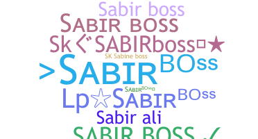 उपनाम - Sabirboss