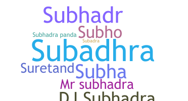 उपनाम - Subhadra